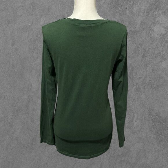 JUNK FOOD CLOTHING | Portland Timbers V-Neck Long Sleeve Tee Green & Yellow M - Picture 3 of 6